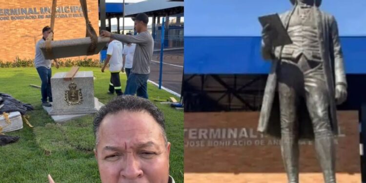 Prefeitura é investigada por contrato de R$ 500 mil para instalar estátua de ‘Patriarca da Independência’ em MT